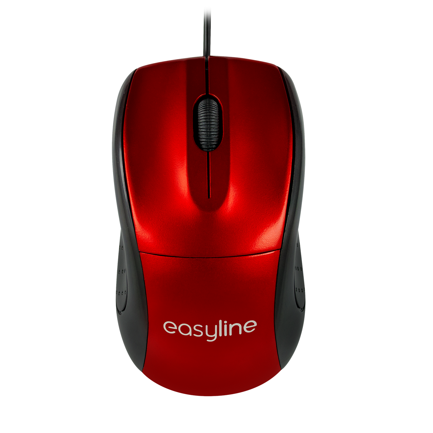 Mouse Óptico Alámbrico (Rojo)