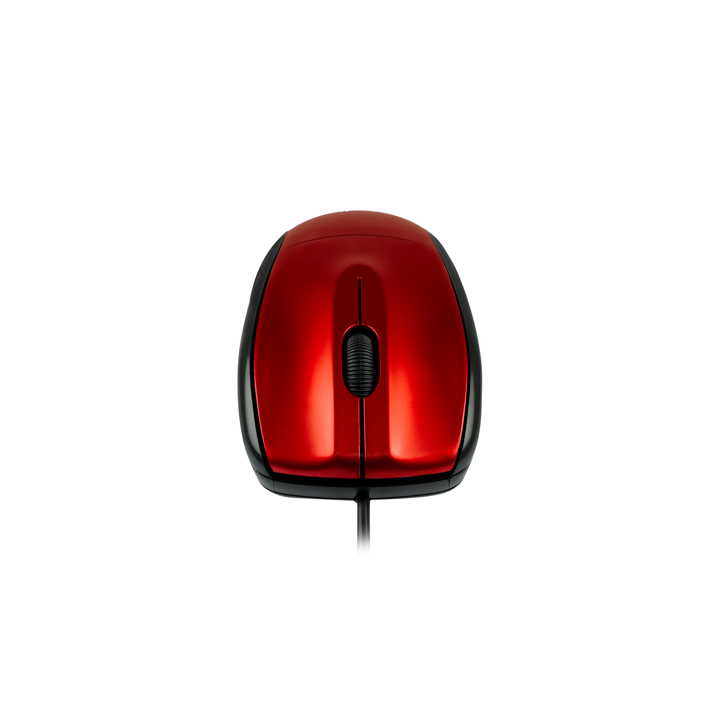 Mouse Óptico Alámbrico (Rojo)