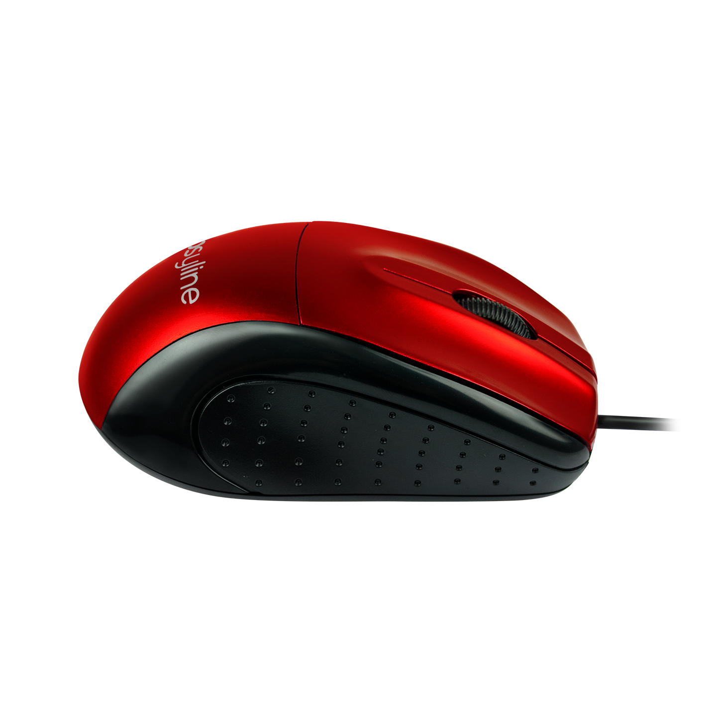 Mouse Óptico Alámbrico (Rojo)