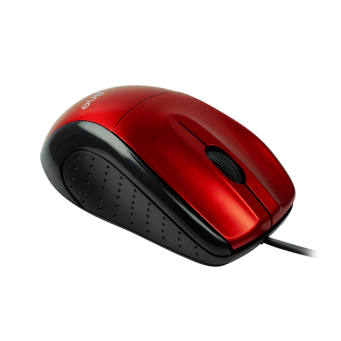 Mouse Óptico Alámbrico (Rojo)