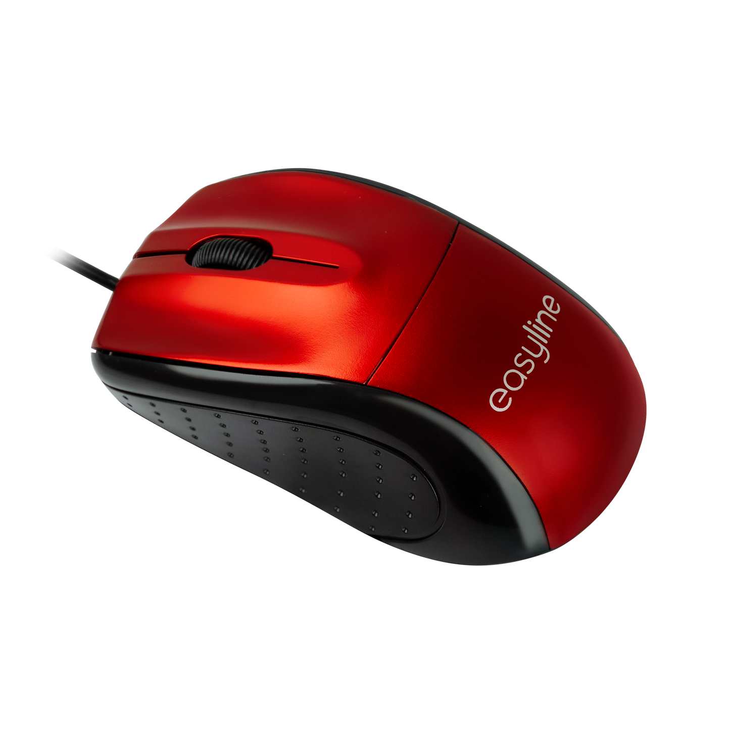Mouse Óptico Alámbrico (Rojo)