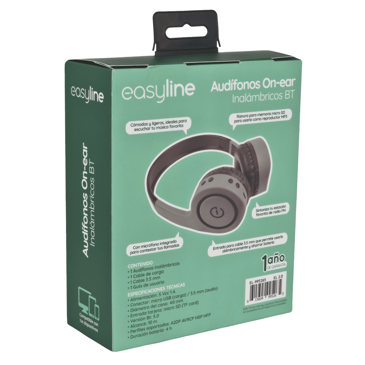 Audífonos On-Ear Inalámbricos BT