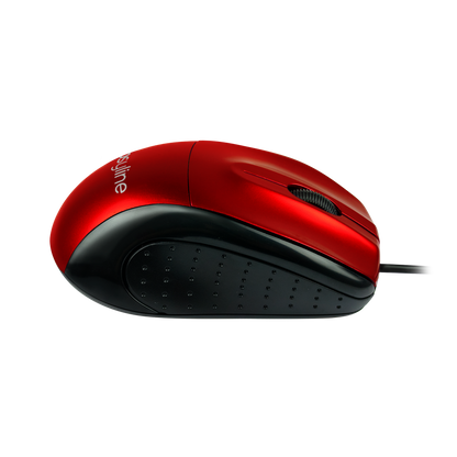 Mouse Óptico Alámbrico (Rojo)